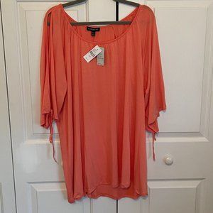 Lane Bryant new coral blouse